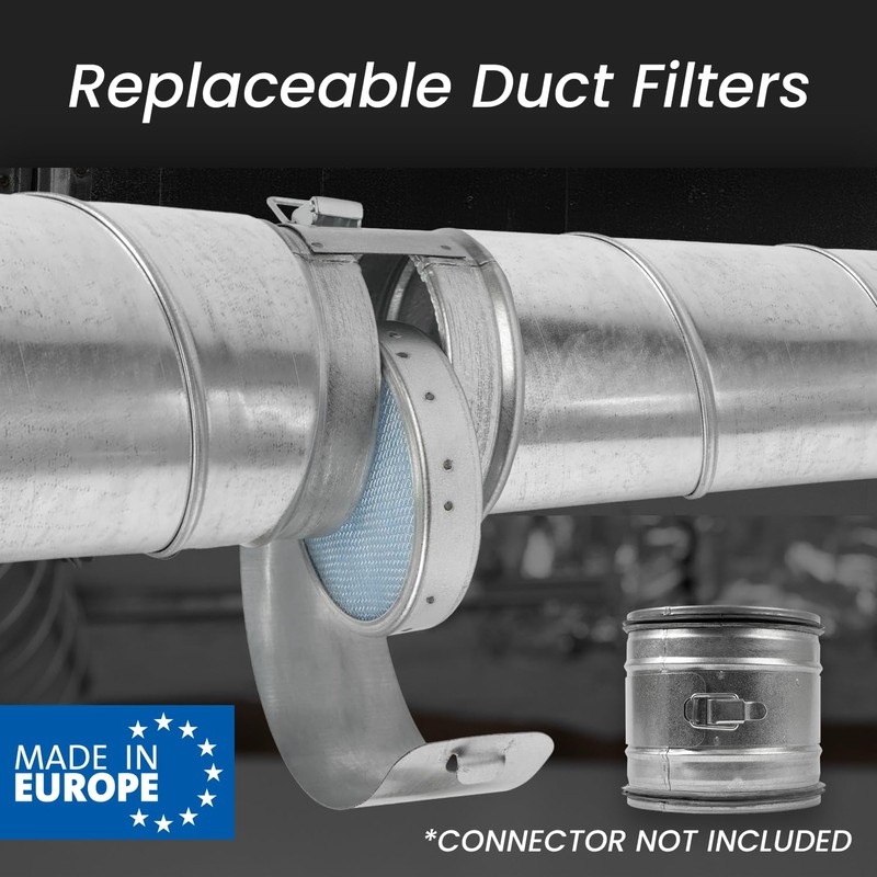 4" Inch Filter Replacement - Round Duct Filter System -