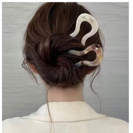 Horquillas Para Cabello Mujer, 2 unidades Pasadores Para Cabello Mujer, En Forma De U, Con Espiral, Pinzas Para El Pelo Francesas Para Mujeres Y NiñAs