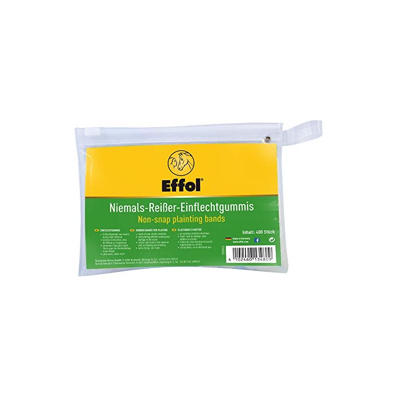 Effol Unisex's EFL0468 Non-snap Plaiting Bands, Transparent, Regular