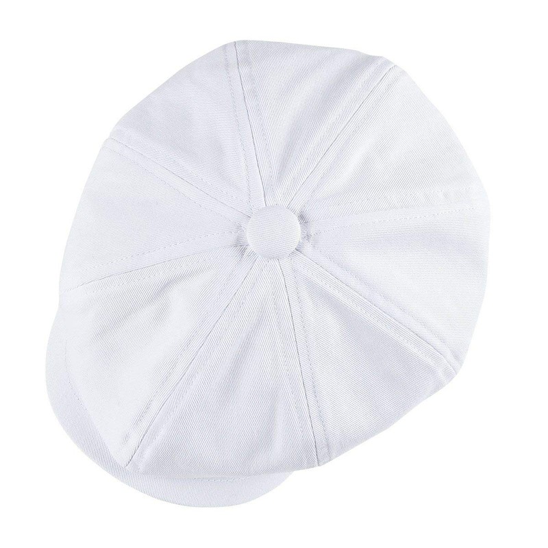 BOTVELA Men's 8 Piece Newsboy Flat Cap 100% Cotton Gatsby