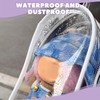 Pram Bag with Keychain (White) Transparent Plush Protective Cover Doll