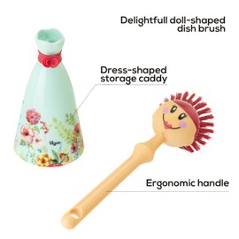 VIGAR Dolls – Dish Brush, Plastic, blue/pink