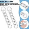 UNICRAFTALE About 2Pcs 4.25" Purse Extender Chain Silver Bag Extender