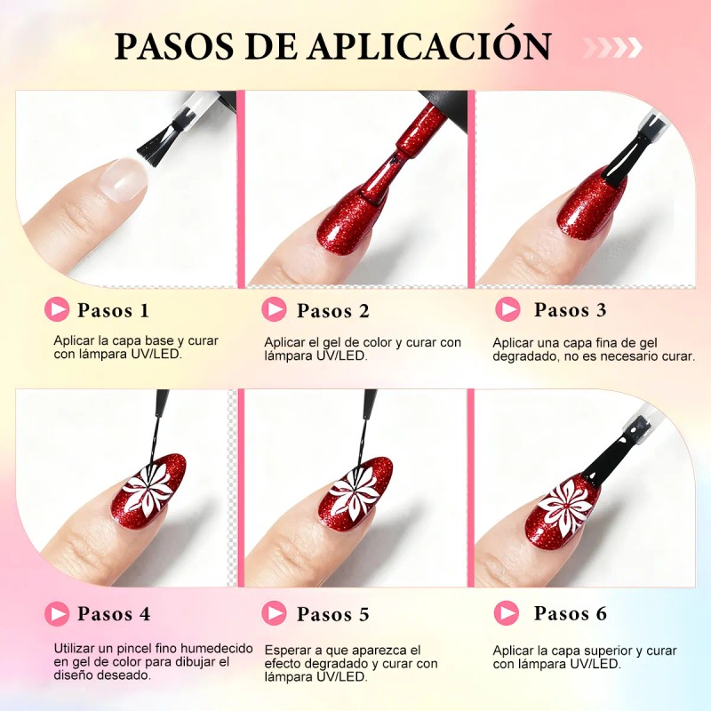 Esmalte Uv Gel Bsoon Verde Set 11 Pzs 8 Ml