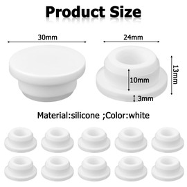 Pack of 10 Sink Overflow Covers, Overflow Covers for Sinks, Reusable Sink Overflow, Practical Sink Overflow Cover for Sink Covers in the Kitchen