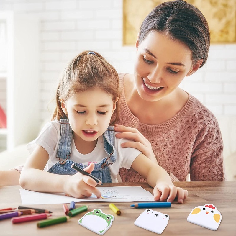 Pack of 12 Sticky Notes, Small Sticky Notes for Children,