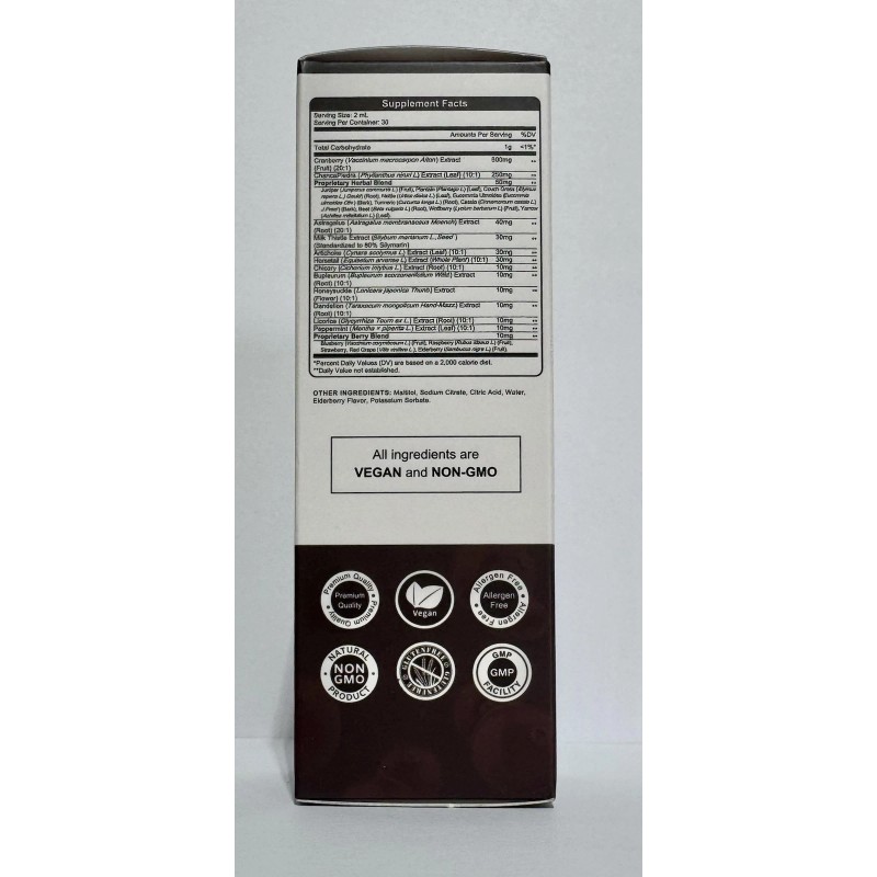 Green People Kidney & Liver Cleanse Elderberry Cranberry Liquid Drops