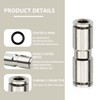 Bwintech 3 Pcs 6mm Straight Push in Connect Pneumatic Fitting,2