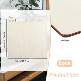 OLYCRAFT 6Pcs Wooden Vinyl Record Dividers 11.8x10.6 Inch Wood Alphabetical Record Holder Organizer A to Z Six Dividers Organization Wooden Album Records Divider for Album Records Storage Display