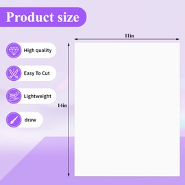 Joyberg 18Pack Poster Board, 11in x 14in White Poster Boards, Posterboard, Poster Board Paper for Crafts, DIY, Drawing