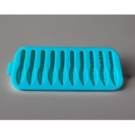 BRX Soft Plastic Bait Mold, 2 Inch Reaper Leech, panfish, crappie, Plastisol