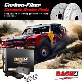 Dash 4 CFD806 Optimizer Sports Performance Carbon Ceramic Brake Pads with Hardware