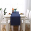 DUALIFE 2PCS Navy Table Runner Handcrafted Table Cloth Table Runners