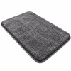 Rounded Thickened Bathroom Floor Mat, Plush Absorbent Bath Rug with