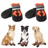 4 Pieces Dog Boots Paw Protector,Waterproof Dog Shoes with Reflective
