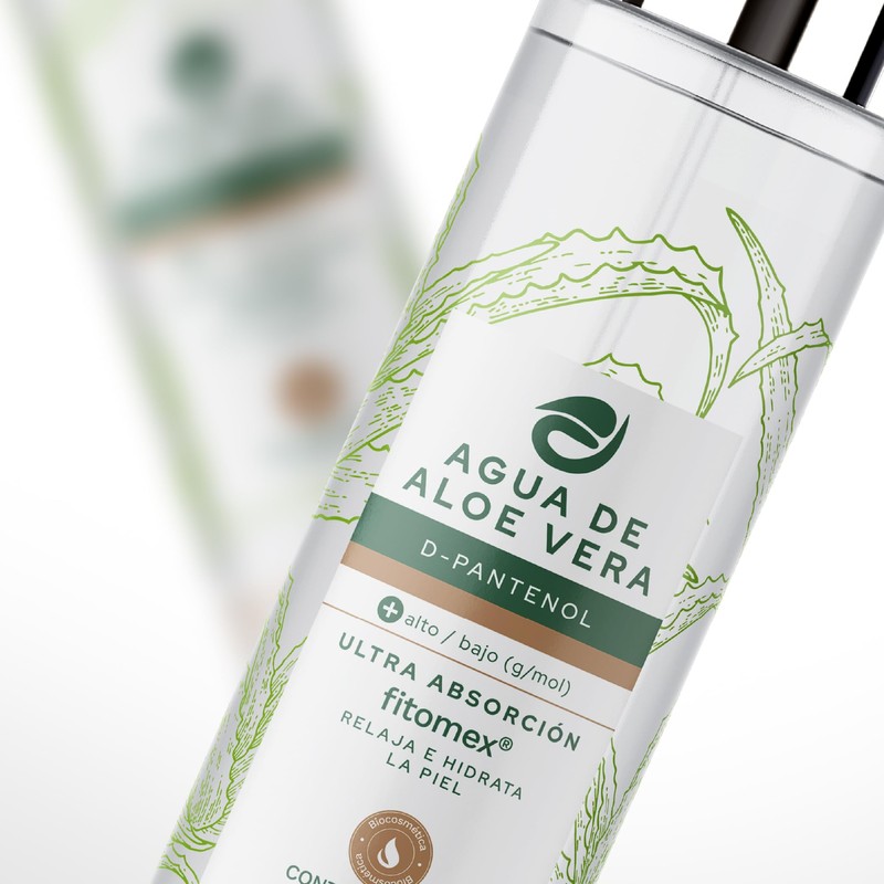 Agua de Aloe Vera con D-Pantenol, Tónico Ultra Hidratación, 125