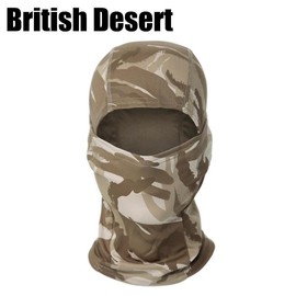 Balaclava Tactical Military Camouflage Series Mask Available In 5 Colors - Color: British Desert