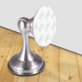 No-Drill Magnetic Door Stopper & Holder Anti-Slam Rose 3ea