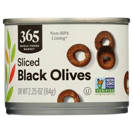365 by Whole Foods Market, Olives Black Sliced, 2.25 Ounce