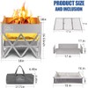 KAMPKEEPER Portable Fire Pit, Outdoor Tabletop Firepit 18 Inch, 304