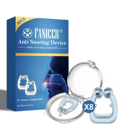 8pcs Nose Separator Snoring Clip, Snoring Stopper, Anti Snoring Nose Clip, Anti Snoring, Snoring Stopper, Prevent Snoring, Sleep Clips for Relaxed Nights, Light Blue