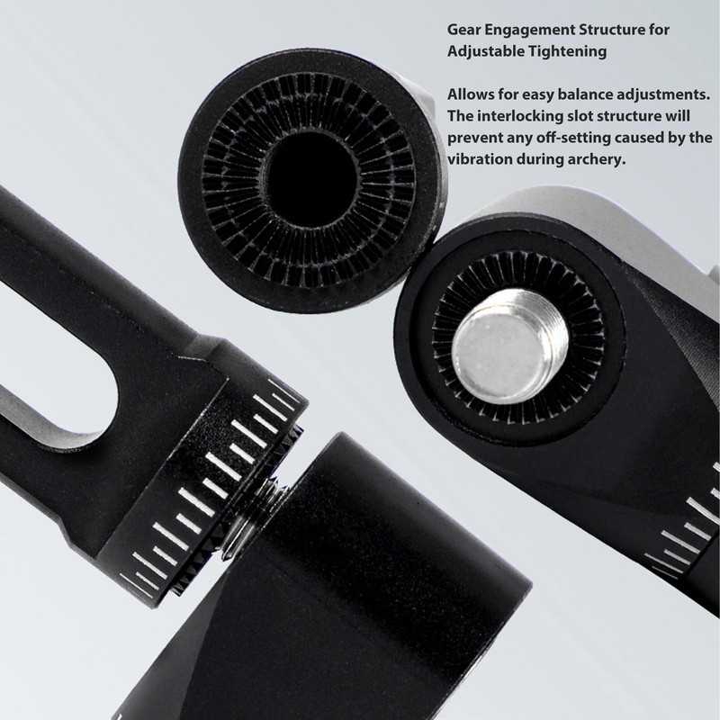 Tbest Bow Stabilizer, Adjustable V Bar Bracket for Compound Bow