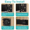 Closet Door Lock: 4.5inch Bifold Door Lock 3-Digit Password Cabinet