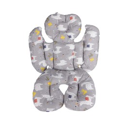 Seat Cover Pram Universal Seat Insert Winter Warm Pram Cushion Thick Baby Car Seat Cotton Breathable Seat Cover Soft Child Seat Baby Head Body Support Pram Insert Buggy