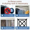 Puixieom Mounted Wall Drying Rack, Laundry Hanger Dryer Rack, Laundry