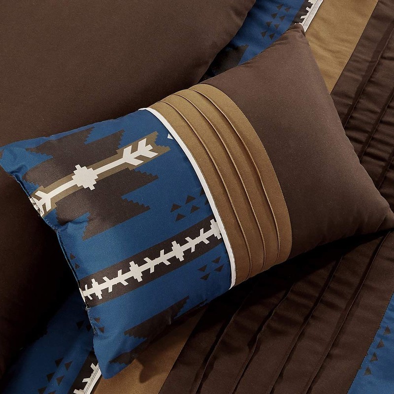 WPM 7 Piece Western Southwestern Native American Design King Size