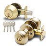 Copper Creek CKDB141PB Colonial Door Knob keyed Alike with Deadbolt