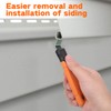 Vinyl Siding Removal Tool - Extra Long Handle, Steel Blade,