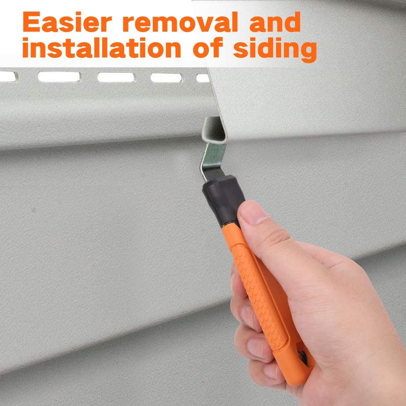 Vinyl Siding Removal Tool - Extra Long Handle, Steel Blade,