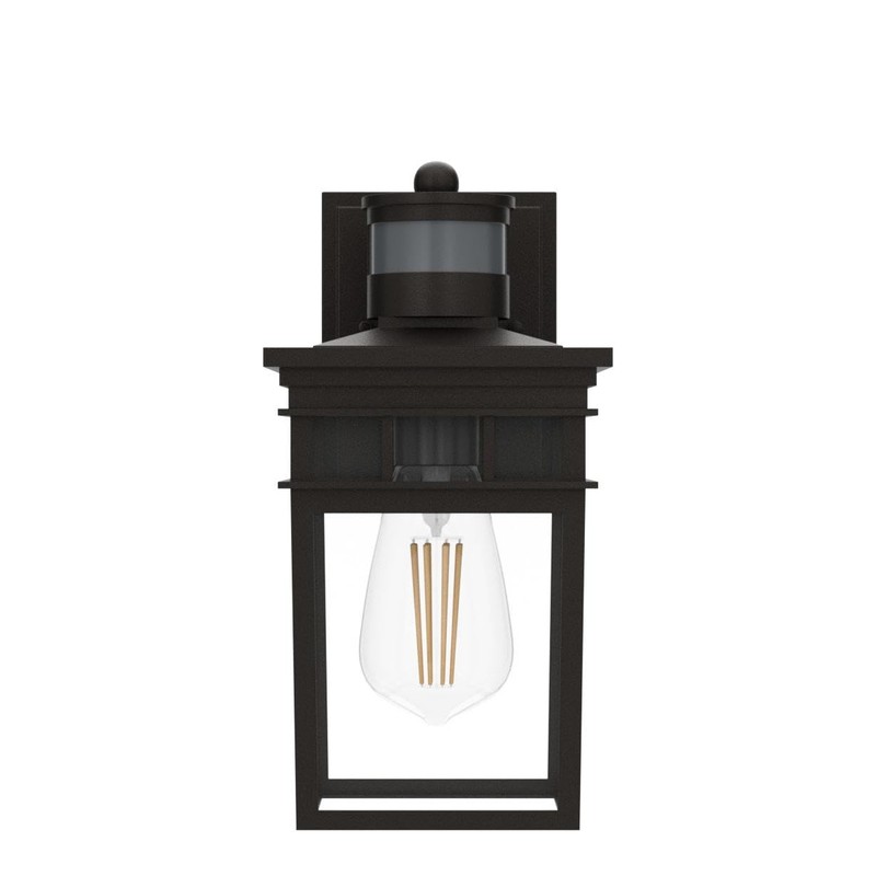 Motion Sensor Outdoor Wall Lantern with Remote Control, Dusk to