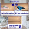 Ojeemii 20PCS Plastic Locking Shelf Support Pegs, 6.9mm Self-Locking Shelf