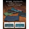 Kawaoto Men's Long Wallet, Pueblo Leather, Large Capacity, Genuine Leather,
