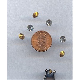 24 VINTAGE AUSTRIAN CRYSTAL 6MM. RHINESTONES