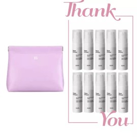 IOPE 시그니처 라벤더 파우치 & 아이오페 스템3 앰플 50ml (5ml 10개) 세트 Signature Lavender Pouch & IOPE Stem3 Ampoule 50ml (10 x 5ml) Set