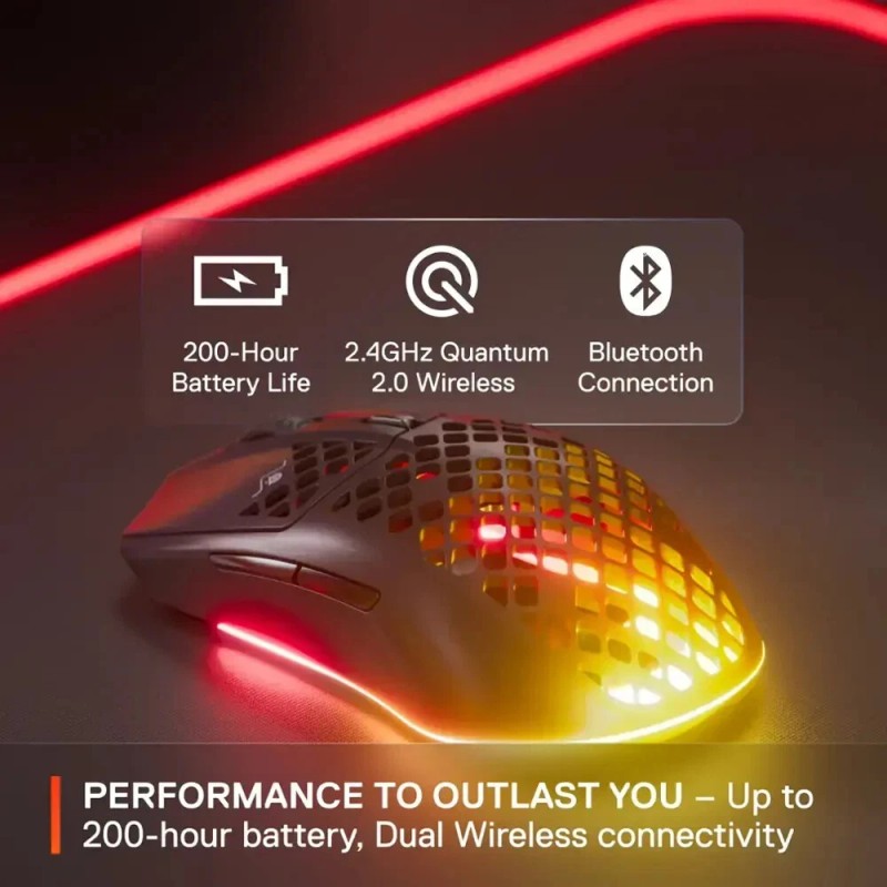 SteelSeries New SteelSeries Aerox 3 Wireless Ultra Lightweight Gaming Mouse