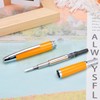 Jinhao 10 Capless Fountain Pen with Box, Orange Retractable Fine