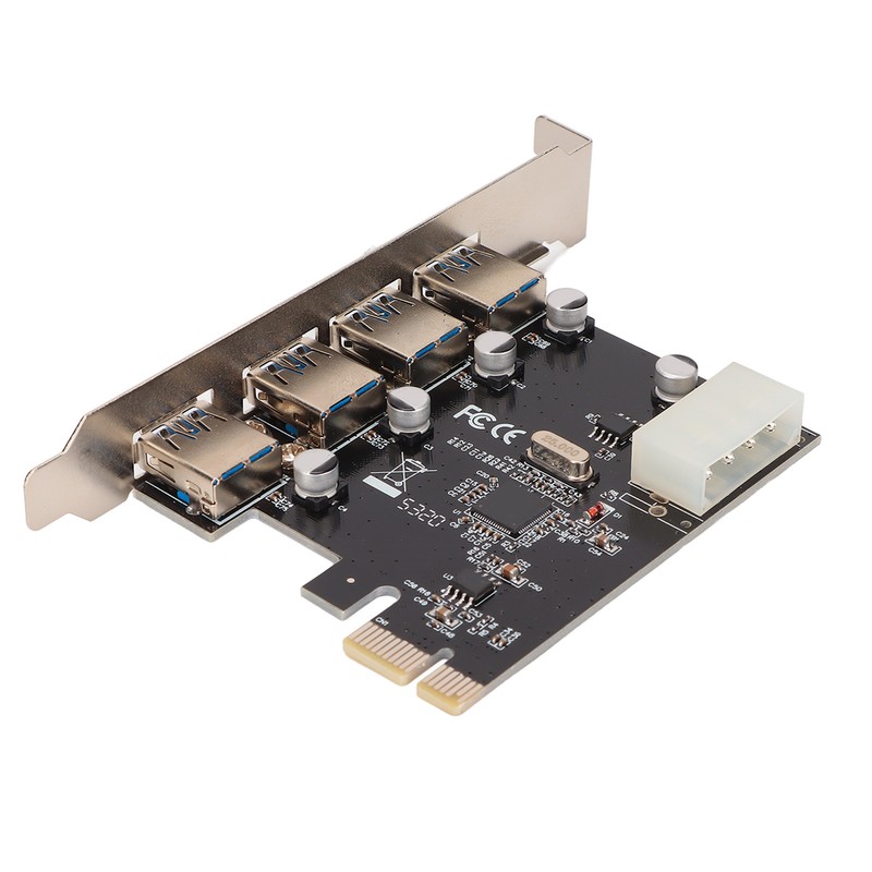 PCIE to USB 3.0 Expansion Card with 4 USB3.0 Ports