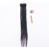100% Real Hair Dreadlock Extensions 20 Inch 5 Strands/Pack Handmade
