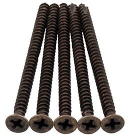 Stone Harbor Hardware Door Hinge Screws, #9 x 2-3/4", 100-Pack, Antique Brass