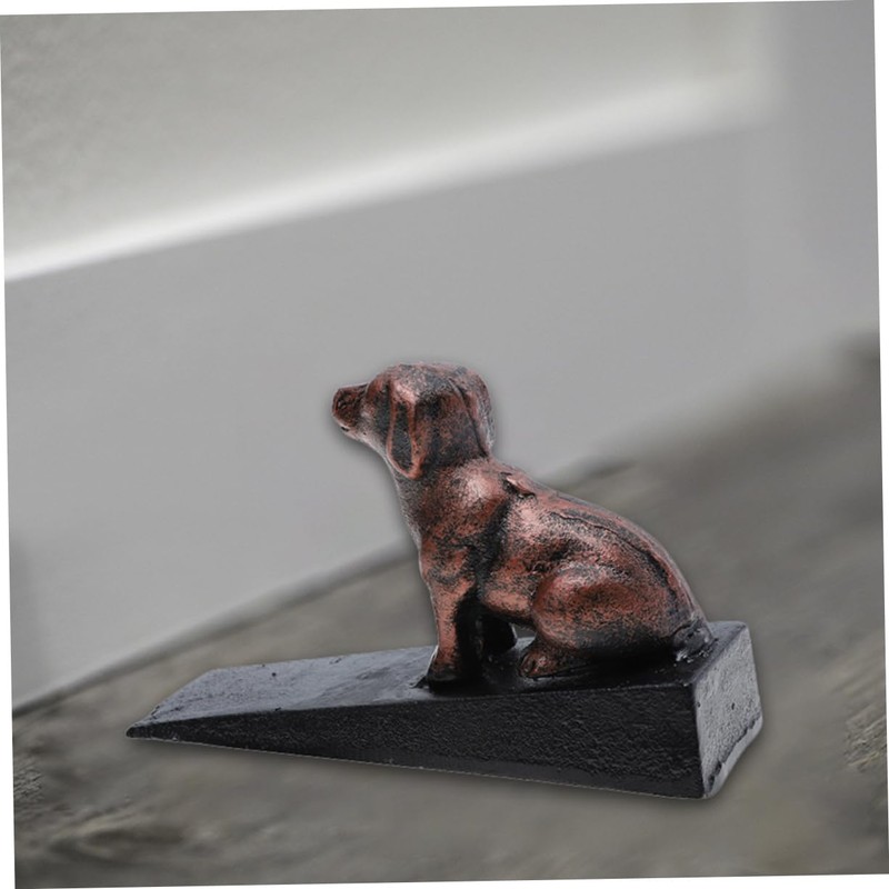 COHEALI Heavy Duty Cast Iron Door Stop Dog Ornament Prevents
