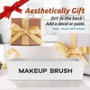 Suli Large Makeup Brush Holder Organizer, Wooden Cosmetic Brushes Storage