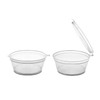 Party Essentials Leak Proof Plastic Condiment Souffle Containers with Attached