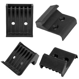 Zerone Set of 4 ABS Motorcycle Black Inner Jaw Clamps Tyre Changer Machine Protector for Tyre Changer / Repair