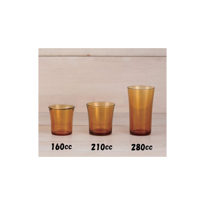 DURALEX GO12010 Amber Cup 160cc Set of 2