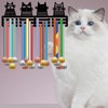 CREATCABIN Cat Shape Medal Holder Wall Mount Iron Frame Decor