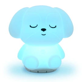 Mindfulness 'Breathing Puppy' | 4-7-8 Guided Visual Meditation Breathing Light | 3 in 1 Device with Night Light & Noise Machine for ADHD Anxiety Stress Relief Sleep - Gift for Kids Adult Women Men
